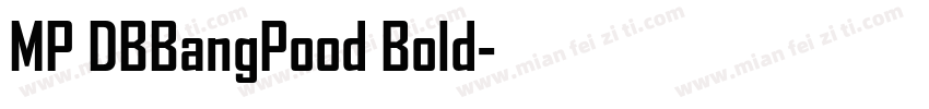 MP DBBangPood Bold字体转换